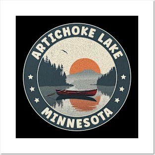 Artichoke Lake Minnesota Sunset Posters and Art